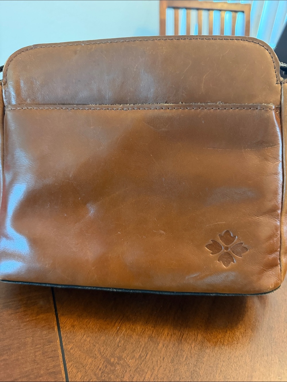 Patricia Nash Brown Leather Ithaca Crossbody